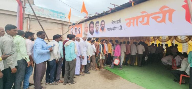 साडेनऊ हजारापेक्षा अधिक शेतकऱ्यांना मायेच्या शिदोरीने दिला आधार<br>लवकरच अल्प दरात कायमस्वरुपी जेवणाची व्यवस्था केली जाणार 1 image editor output image768728360 1690787233838