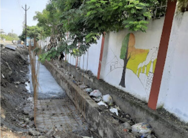 उदगीर चा दुहेरी विकास चालु नाली पुढे दुसरी नाली कोणाच्या हितासाठी 1 IMG 20230911 184857 1