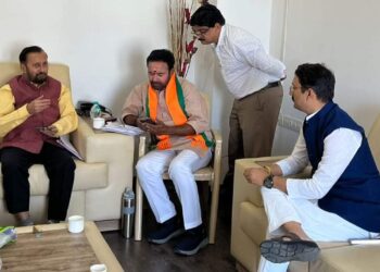 भा.ज.पा.चे डॉ. श्रीकांत पाटील यांच्यावर तेलंगणा निवडणुकीत मोठी जबाबदारी<br />👉🏻स्टेट वॉर रूम व जाहीरनामा बनवण्यात त्यांचे मोठं योगदान….. 8 IMG 20231120 WA0030