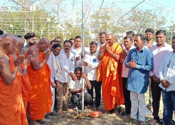 मुदखेड येथे दुसऱ्या बौद्ध धम्म परिषद मंडपाचे भूमिपूजन 8 image editor output image2001585430 1708746740391