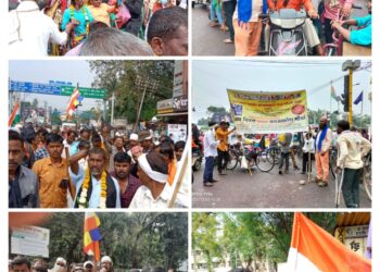 लोकशाहिच्या महोत्सवात मतदान करणा-या दिव्यांगांना जागतिक दिव्यांग दिनी आंदोलन करण्याची वेळ : राहुल साळवे अध्यक्ष बेरोजगार दिव्यांग कल्याणकृती संघर्ष समिती नांदेड 4 IMG 20241121 WA0013