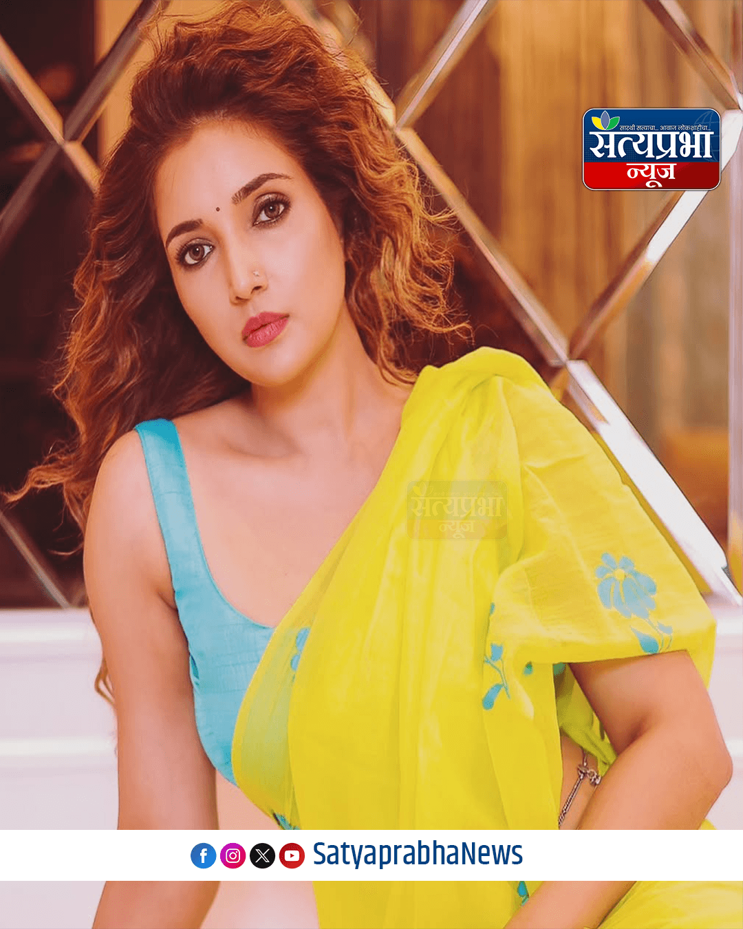 पिवळ्या साडीत रूपाली भोसलेने दिल्या डोळ्याचं पारणं फेडणा-या पोझ 6 SPN Celebrity Photo3