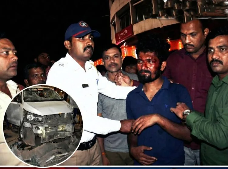 सांगली हादरली! टिळक चौकात मद्यधुंद कार चालकाचा थरार; ६ पोलिसांसह १५ जण गंभीर जखमी 1 image editor output image1846416086 1770019958834